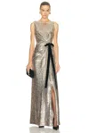 Simkhai Womens Gold Multi Felicity Sequin Stretch-woven Gown In Gold