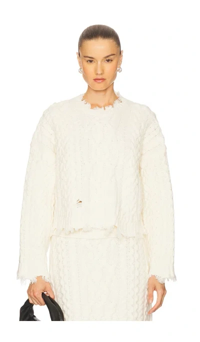 SIMKHAI FELIZ CROPPED SWEATER