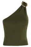 Simkhai Fenix One-shoulder Top In Green