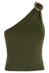 Simkhai Fenix One-shoulder Top In Green