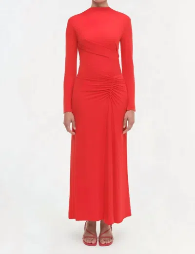 Simkhai Ferrera Dress In Fiery Red