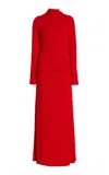 Simkhai Ferrera Midi Dress In Fiery Red