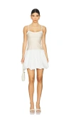 Simkhai Womens Sand Multi Fifi Bubble Linen-cotton Blend Mini Dress