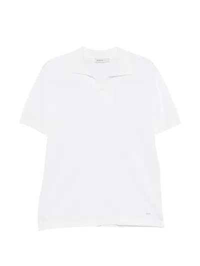 Simkhai Fine-knit V-neck T-shirt In White
