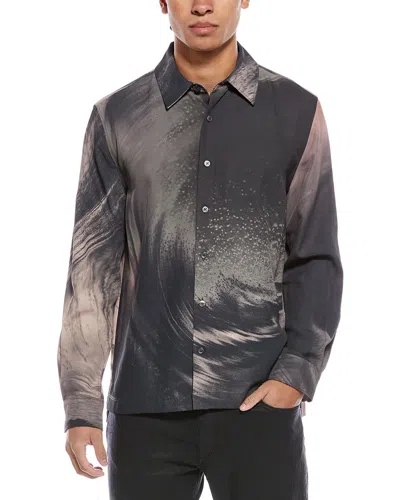 Simkhai Finn Camp Shirt In Black