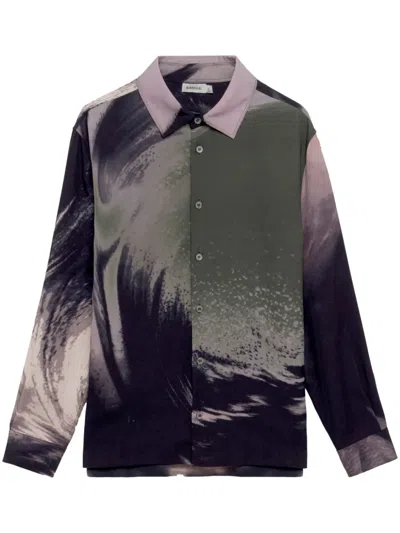 Simkhai Finn Graphic-print Shirt In Pink