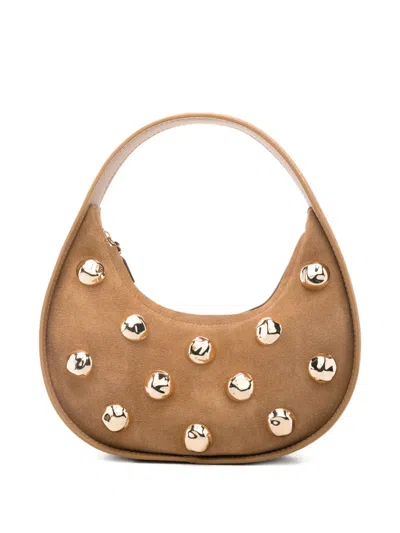 Simkhai Finn Studded Shoulder Bag In Brown