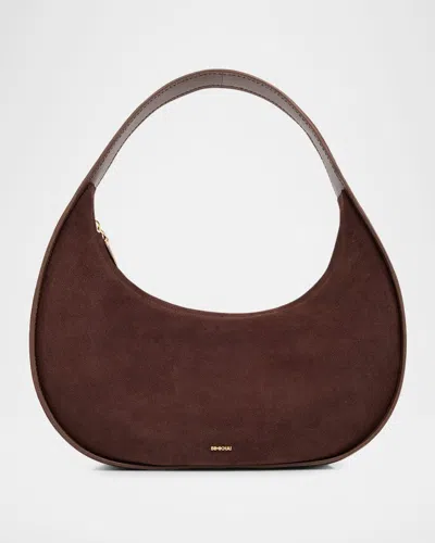 Simkhai Finn Suede Hobo Bag In Brown