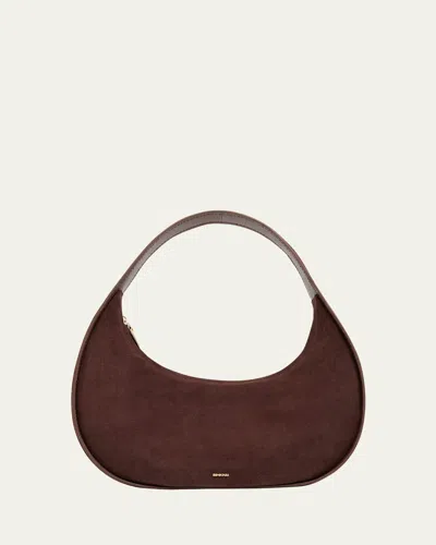Simkhai Finn Suede Hobo Bag In Brown