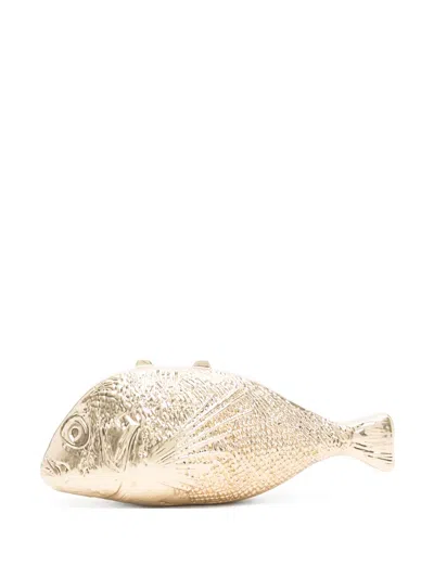 Simkhai Fish-shape Clutch Bag In Gold