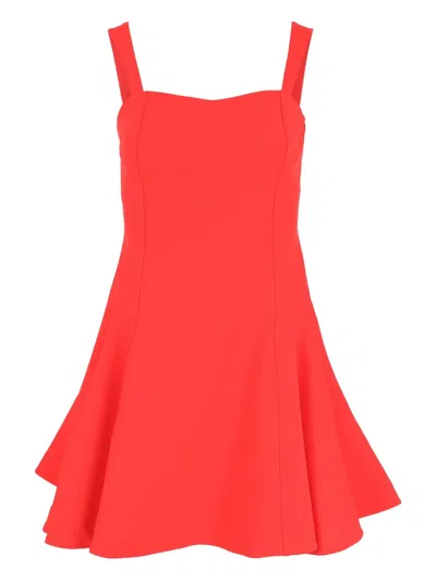 Simkhai Flared Mini Dress In Red