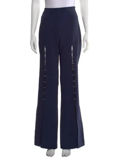 Pre-owned Simkhai Flared Pants In Blue