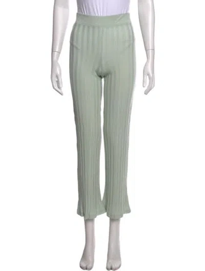 Pre-owned Simkhai Flared Pants In Green
