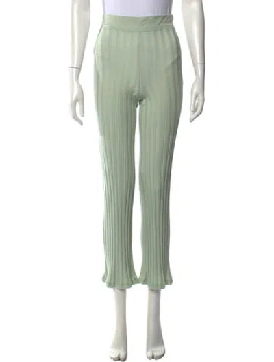 Pre-owned Simkhai Flared Pants In Green