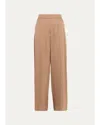 Simkhai Flat Front Pants In Brown