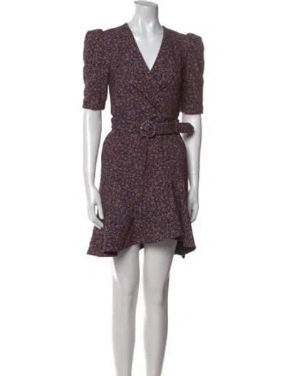 Pre-owned Simkhai Floral Print Mini Dress In Blue
