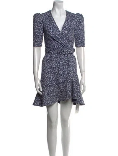Pre-owned Simkhai Floral Print Mini Dress In Blue