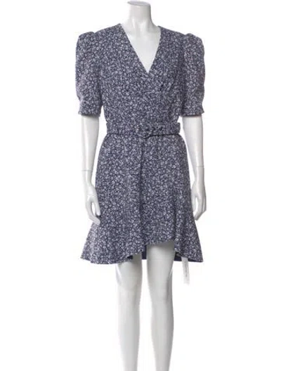 Pre-owned Simkhai Floral Print Mini Dress In Blue