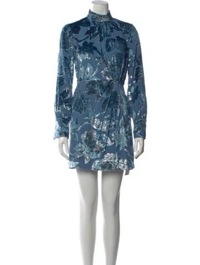 Pre-owned Simkhai Floral Print Mini Dress W/ Tags