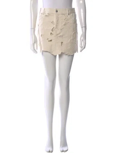 Pre-owned Simkhai Floral Print Mini Skirt W/ Tags In Green