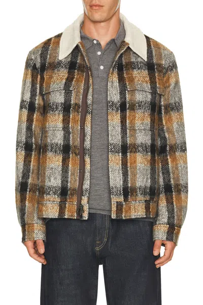 Simkhai Ford Trucker Jacket In Grey Multi