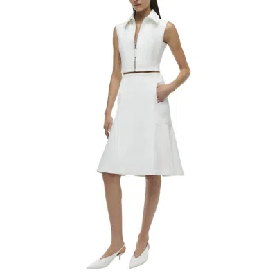Simkhai Foster Skirt In Sand In White