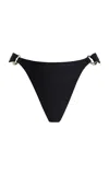 Simkhai Francesca Ring-detailed Bikini Bottom In Black
