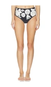 Simkhai Francie High Rise Bikini Bottom In Black