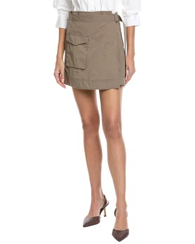 Simkhai Fraser Mini Shirtdress In Green