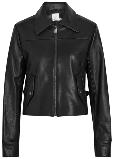 Simkhai Freeman Leather Jacket In Black