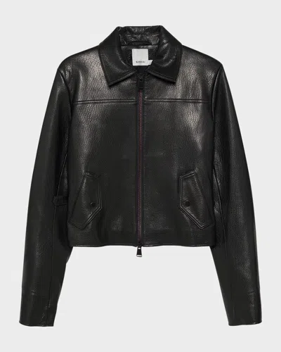 SIMKHAI FREEMAN LEATHER JACKET
