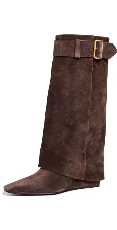 Simkhai 70mm Frejya Suede Boot In Cacao