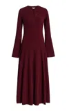 Simkhai Genna Knit Midi Dress In Burgundy