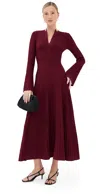 Simkhai Genna Midi Dress Cranberry In Red