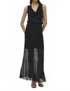 Simkhai Gennie Knit Midi Skirt In Black In Black