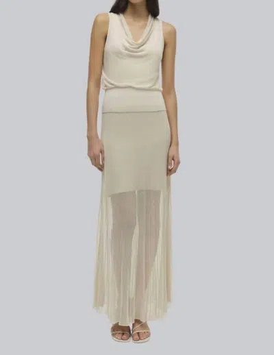 Simkhai Gennie Knit Midi Skirt In Sand In Neutral