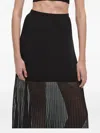Simkhai Gennie Pleated-knit Maxiskirt