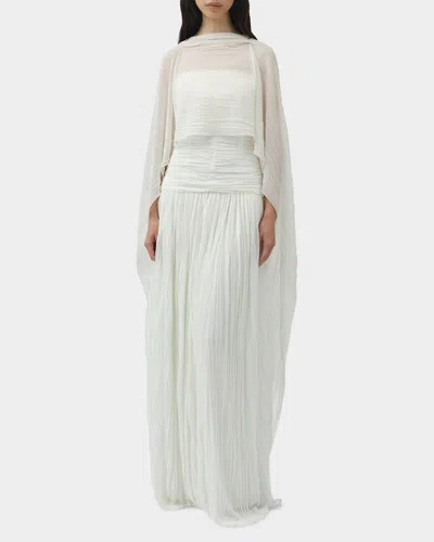 SIMKHAI GENOA SHEER JERSEY CAPE