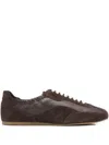 Simkhai Georgie Suede And Leather Low-top Sneakers In Brown