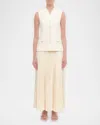 Simkhai 'georgina' Multicolor Long Dress With Sleeveless Vest In White