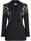 Simkhai Getty Crystal-embellished Blazer In Schwarz