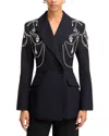Simkhai Getty Crystal-embellished Blazer In Black