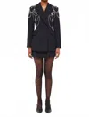 Simkhai Getty Crystal-embellished Blazer In Black
