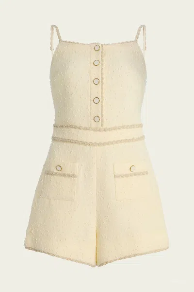 SIMKHAI GINNY ROMPER IN IVORY