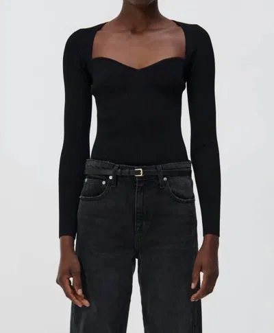Simkhai Giuliana Sweetheart Top In Black