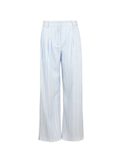 Simkhai Grace Striped Trousers In Blue