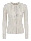 Simkhai Gracen Knitted Cardigan In White