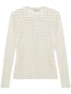 Simkhai Gracen Knitted Cardigan In White