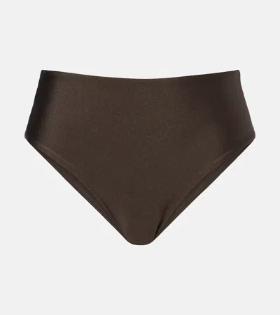 Simkhai Gracie Bikini Bottoms In Brown