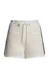 Simkhai Hadley Cotton-blend Shorts In White